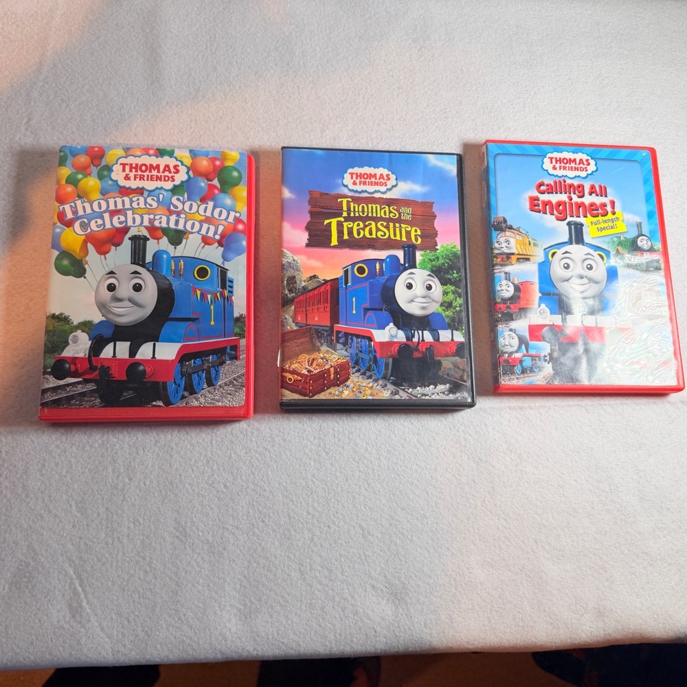 Thomas & Friends DVD Lot Calling All Engines Sodor Celebration Thomas & Treasure